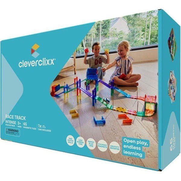 Cleverclixx Race Track Intense 65 Parça 3+ Yaş Manyetik Blok