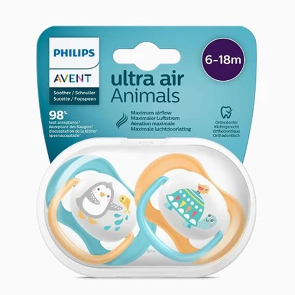 Philips Avent Avent Philips Ultra Air Animals 2'li 6-18 Ay Unisex Emzik