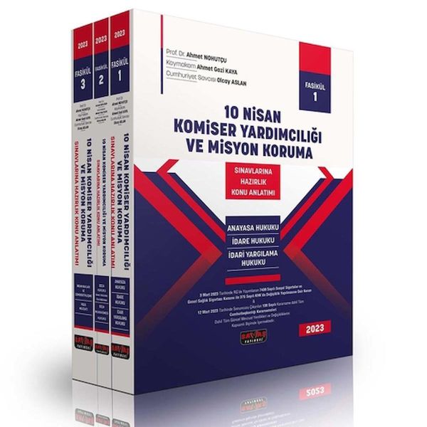 2023 10 Nisan Komiser Yardımcılığı ve Misyon Koruma Savaş Yayınları