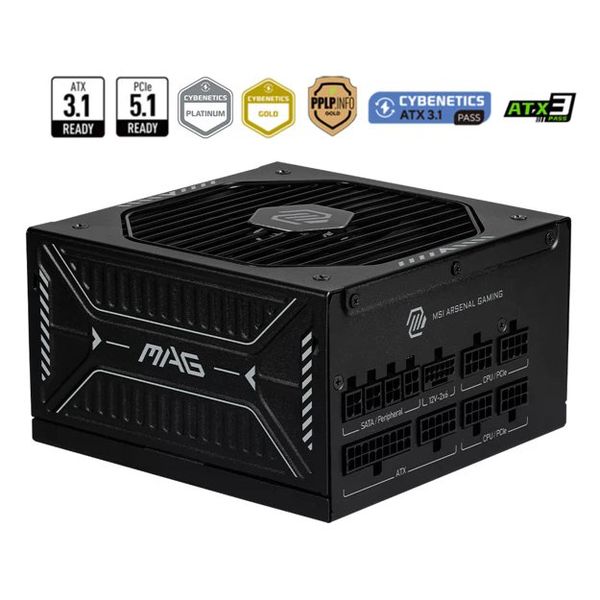MSI MAG A1000GLS Gen 5.1 1000 W Power Supply