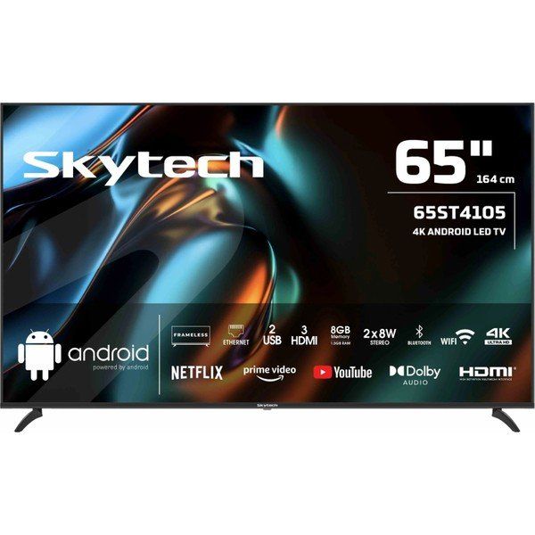Skytech 65ST4105 65 inç 164 Ekran 4K Ultra HD Android LED TV