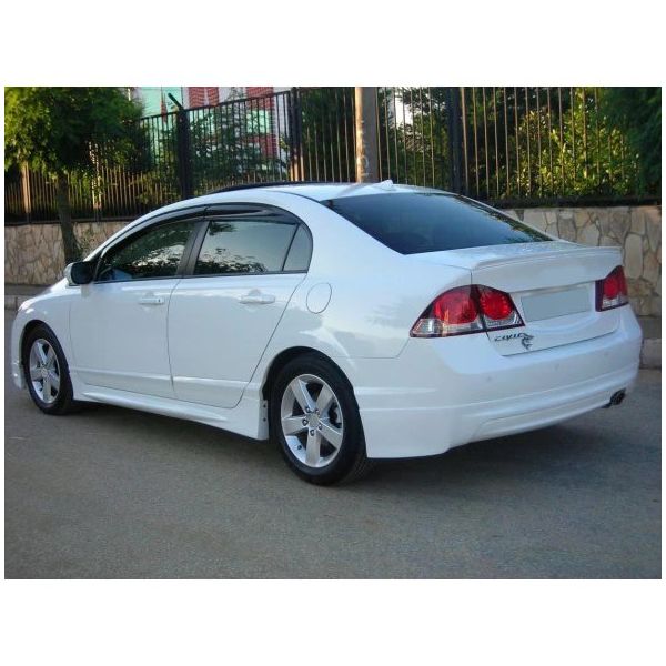 Aksoy Tuning Honda Civic Fd6 Bagaj Üstü Beyaz Boyalı Spoiler