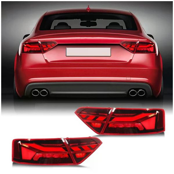 Auto GP Audi A5 B8 Kırmızı B9,5 Görünüm 2008-2012 Ledli Stop Lambası