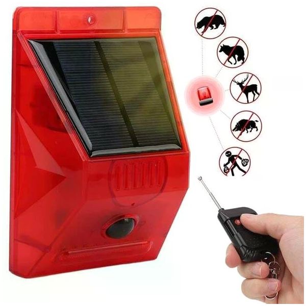 Powermaster PM-26957 Solar Güneş Enerjili Mikrofonlu Sesli Hayvan Kovucu Alarm Cihazı
