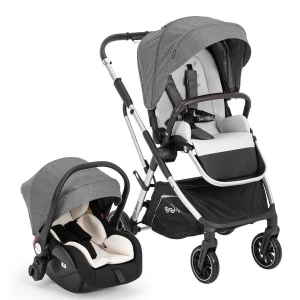 Kanz N-Go Travel Sistem Gri Çift Yönlü Katlanabilen Bebek Arabası
