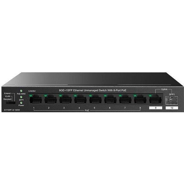 Tenda TEG1110PF-8-120W 8 Port 10/100/1000 Mbps Gigabit PoE Switch