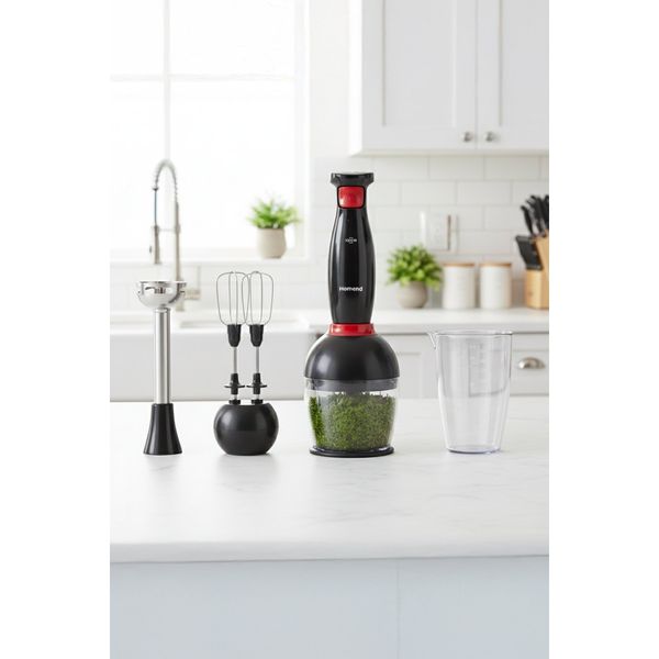 Homend Handmaid Siyah Kırmızı 1967H Blender Set