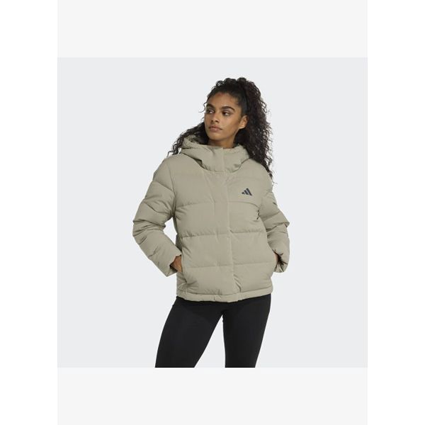 Adidas W Helıonıc Hd J JX3027 Yeşil Kadın Mont