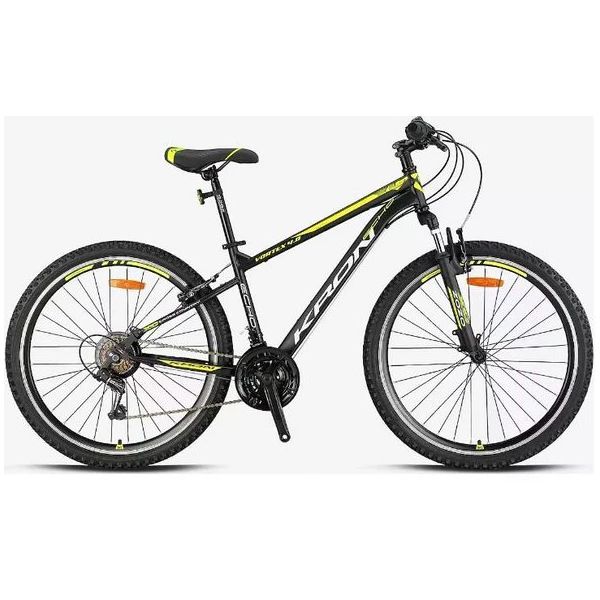 Kron Vortex 4.0 V Fren 26 Jant 21 Vites 16 Kadro Siyah Neon Sarı Dağ Bisikleti