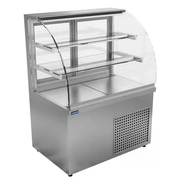 Öztiryakiler Bombe Camlı 290 lt 120x70x135 cm Sıcak Teşhir Dolabı