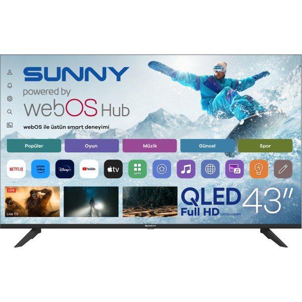 Sunny SN43QFMLN-W02S 43 inç 109 Ekran Full HD WebOS QLED TV