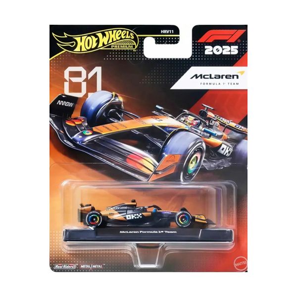 Hot Wheels HRV11-JKD81 Premium Formula 1 Mclaren Yarış Arabası