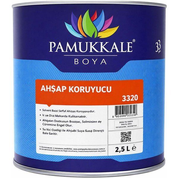 Pamukkale 2,5 lt Maun Ahşap Koruyucu Boya