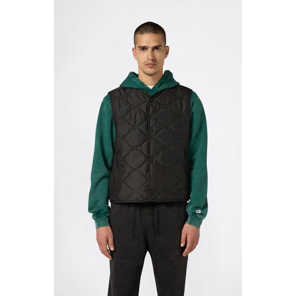 Champion 221557-KK001 Siyah Outdoor Polyfilled Vest Erkek Yelek
