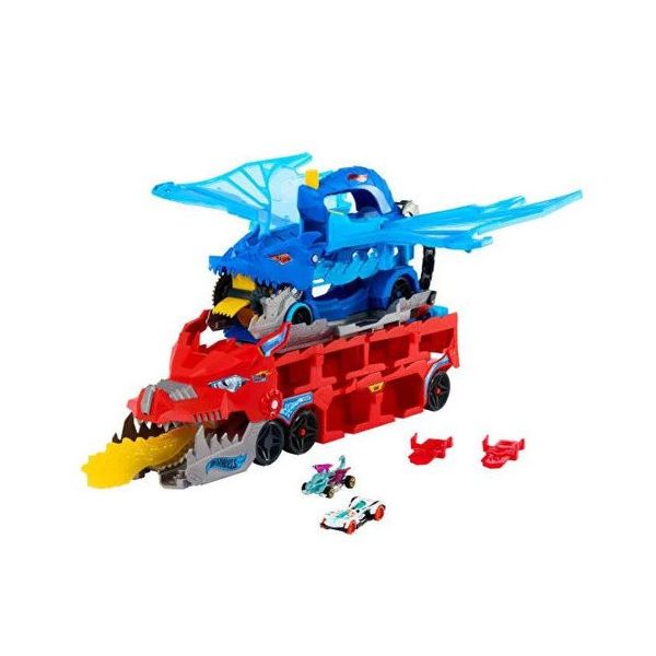 Hot Wheels JBM72 Ultimate Çift Ejderha Taşıyıcı Dev Tır