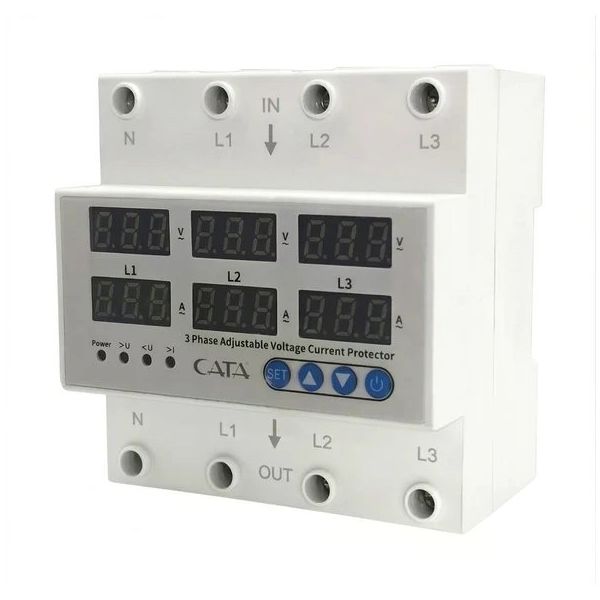 Cata CT-9199 Trifaze 63 Amper Akıllı Voltaj Akım Koruyucu