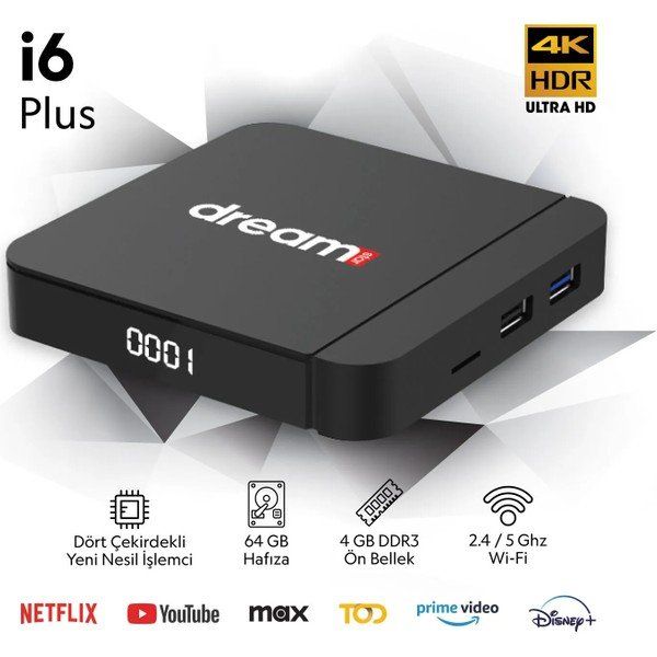 Dreamstar i6 Plus 64 GB 6K Android TV Box