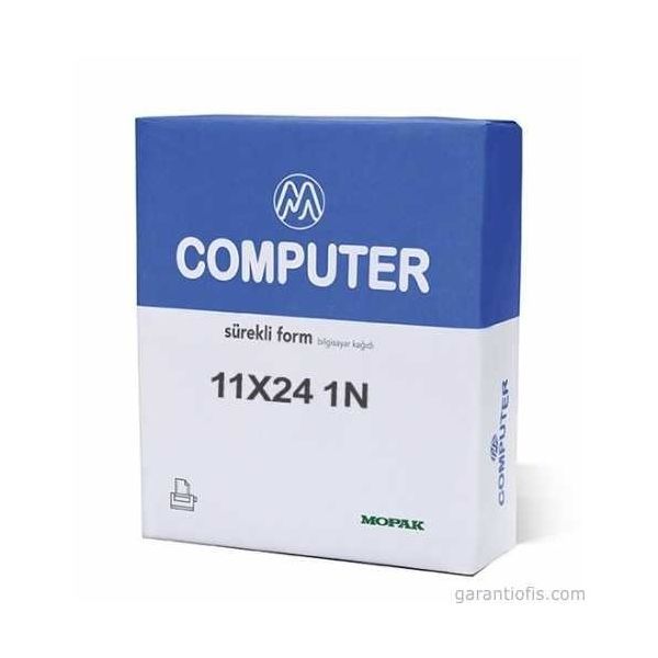 Mopak 1 Nüsha 2000'li 11 x 24 cm 70 gr Sürekli Form Kağıdı