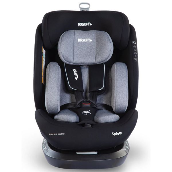 Kraft Spin I-Size Gri Bebek Oto Koltuğu