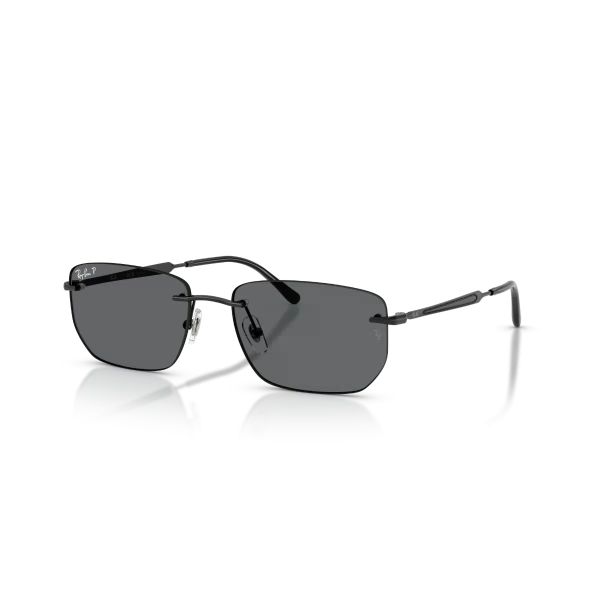 Ray-Ban RB 3768 002/81 56 Black-Dark Grey Polarize Güneş Gözlüğü