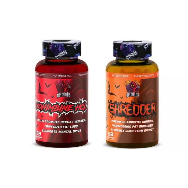 Grimlabs 60 Kapsül Shredder Fat Burner + 60 Kapsül Yohimbine Hcl Termojenik