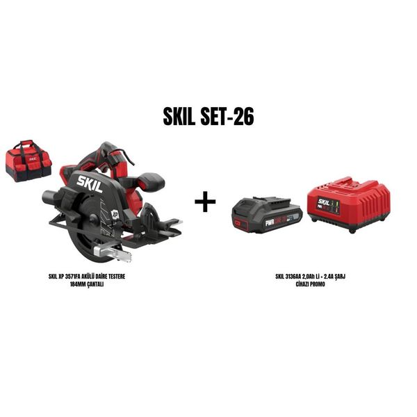 Skil XP 3571FA 2 Ah Akülü Daire Testere