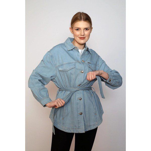 Lee Cooper 242 LCF 131008 Açık Mavi Denim Kadın Ceket