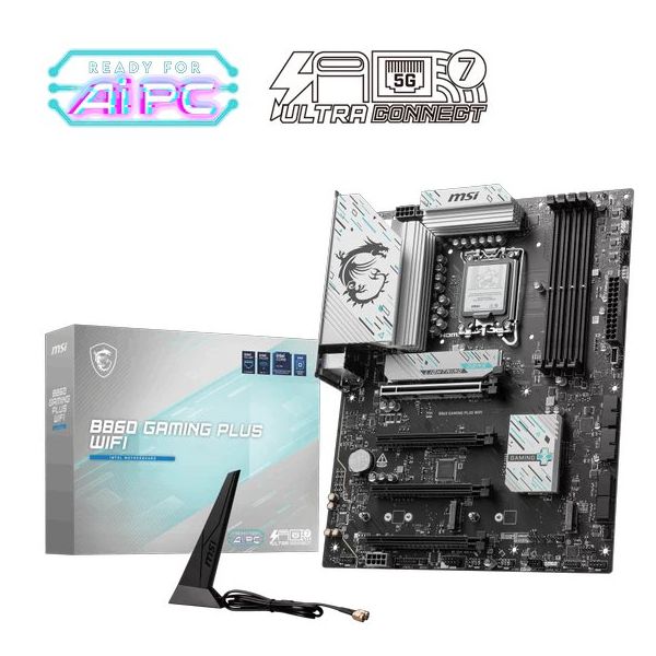 MSI B860 Gaming Plus WiFi Intel LGA1851 DDR5 ATX Anakart