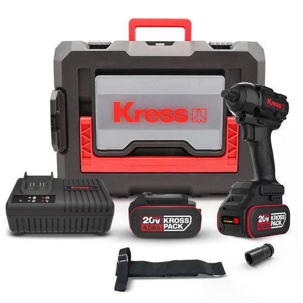 Kress KH275 20V 2x4 Ah Li-İon Akülü Kömürsüz Somun Sıkma Makinesi