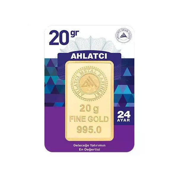 20 gr 24 Ayar Külçe Altın