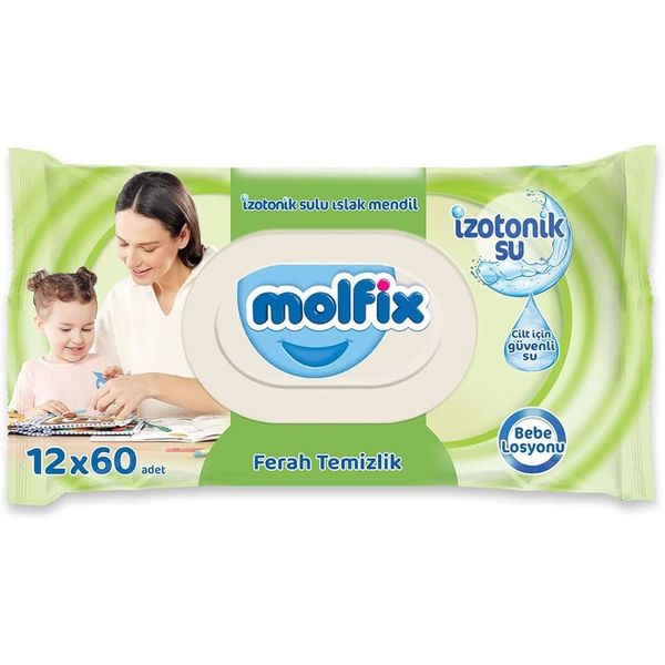 Molfix Ferah Temizlik İzotonik Sulu 24x60 1440 Yaprak Islak Mendil