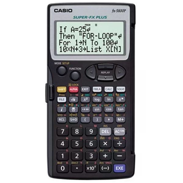 Casio FX-5800 P Bilimsel Kütüphane Programlı İntegral Kompleks Matrix Hesap Makinası