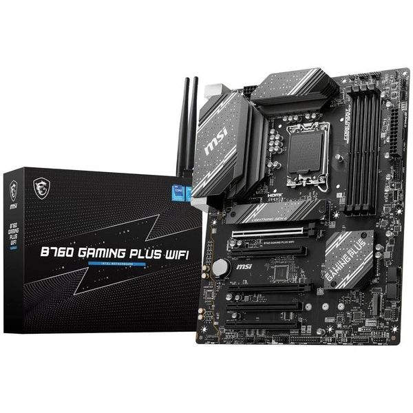 MSI B760M Gaming Plus WiFi Intel LGA1700 DDR5 Micro ATX Anakart