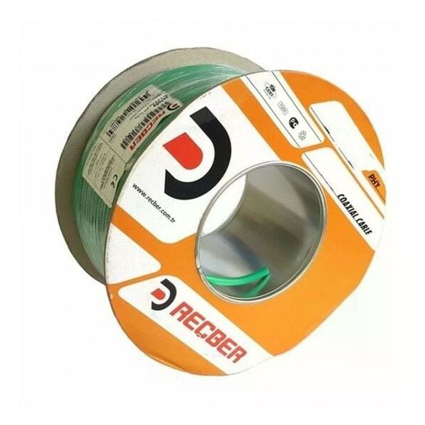 Reçber 307059 100 mt RG6 U/6 Cu/Cu Koaksiyel Uydu Anten Kablosu