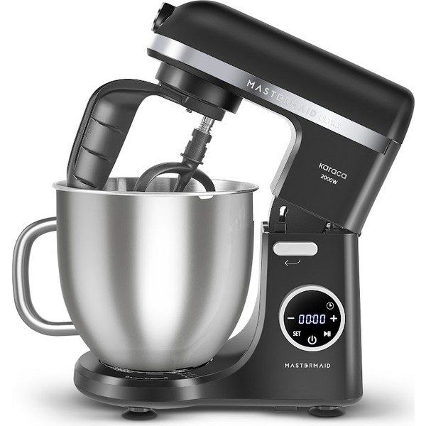 Karaca Mastermaid Chef Ultra D2000 W Dijital Ekranlı 7 lt Matte Black Siyah Hamur Yoğurma Makinesi