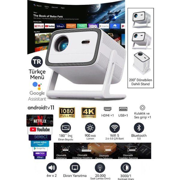 Wanbo Vali 1 Android Projeksiyon Cihazı