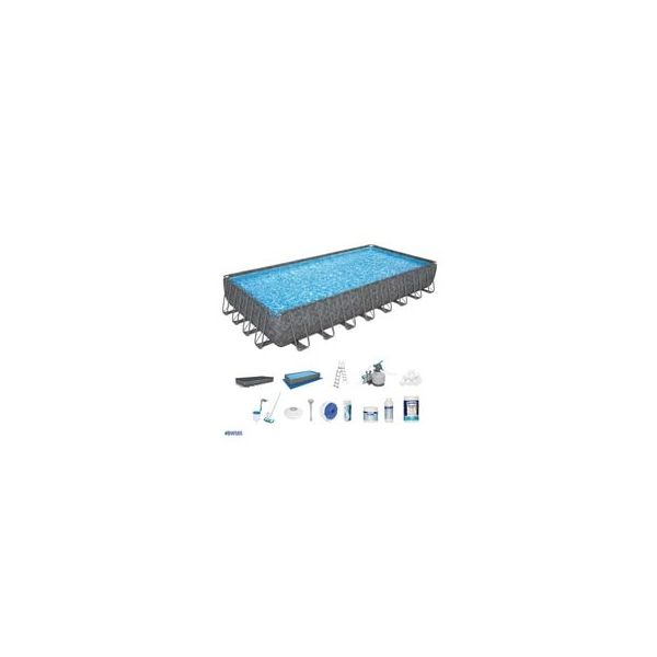 Bestway APX 365 561KJ BW585 9.56x4.88x1.32 mt Dikdörtgen Prefabrik Havuz Seti