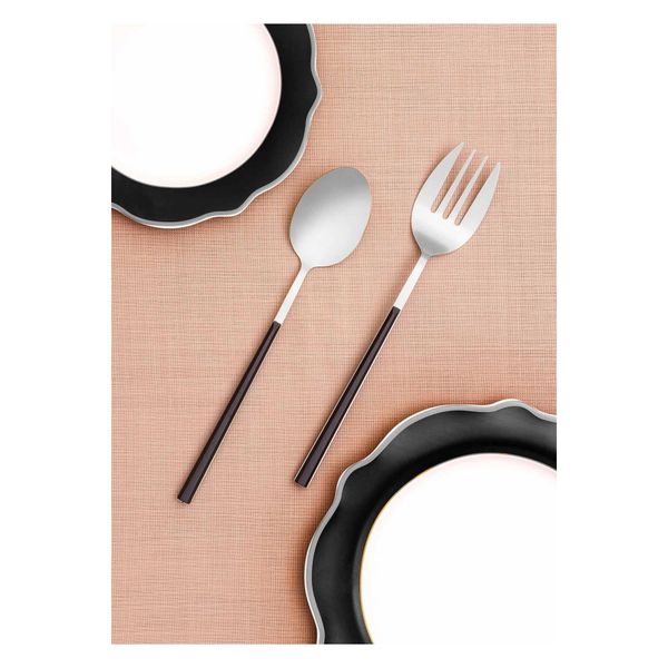 The Mia CKB0224 Bianco Gümüş 2 Parça Salata Servis Takımı