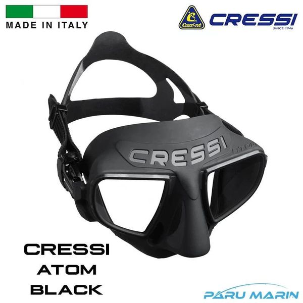 Cressi Atom Black Dalış ve Yüzme Maskesi