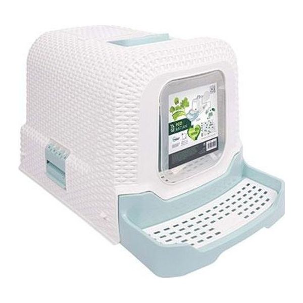 M-Pets Eco 69x42x41 cm Rattan Kapalı Kedi Tuvaleti