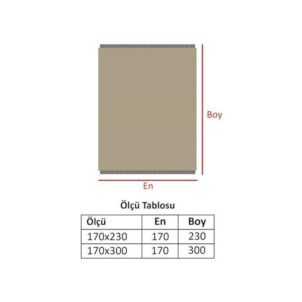 Denizli Concept Trendy Bej 170x300 cm Koltuk Örtüsü