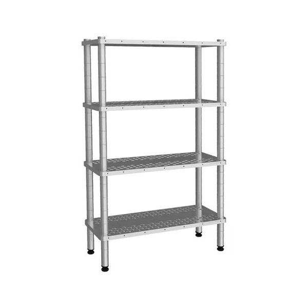 Empero Emp.d.2.61107-18-4-D 4 Katli Delikli 61X107x180 cm Inox 201 Raf