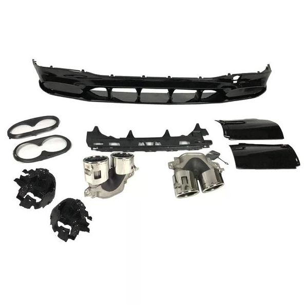 Auto GP Mercedes W118 CLA45 2018+ Arka Difüzör ve Egzoz Ucu Seti