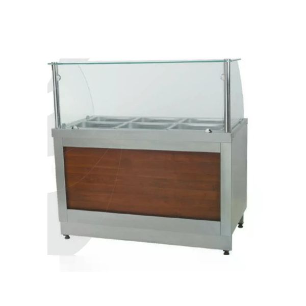 CSA Doğalgazlı Tezgahlı 280X90X85/135 cm Karacasan Sıcak Servis Benmarisi