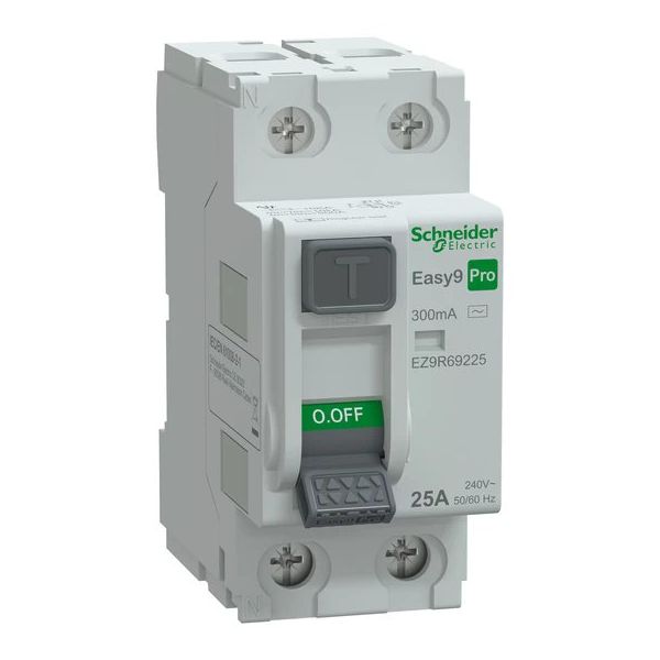 Schneider Electric Schneider EZ9R69225 Easy9 Pro 2P 25 A AC Tip 300 mA Kaçak Akım Koruma Rölesi