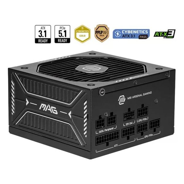 MSI Mag A750GL PCIE5 750W 80+ Altın Modüler Güç Kaynağı