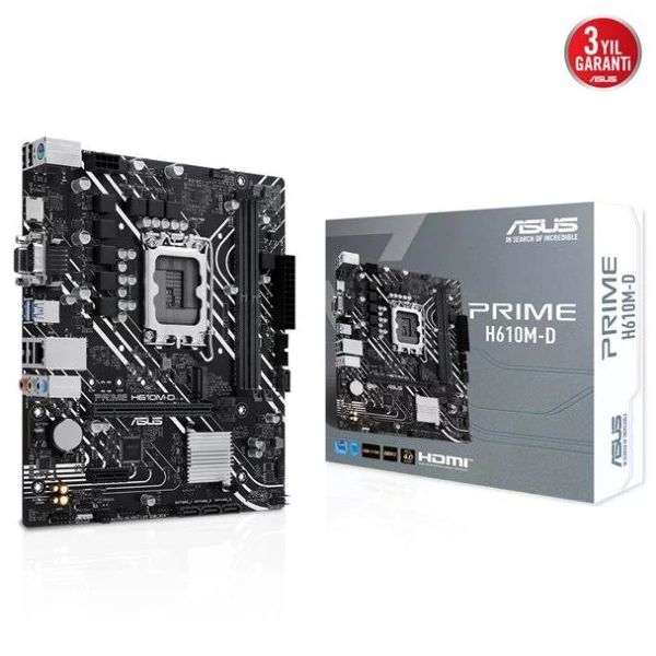 Asus Prime H610M-D Intel LGA1700 DDR5 Micro ATX Anakart