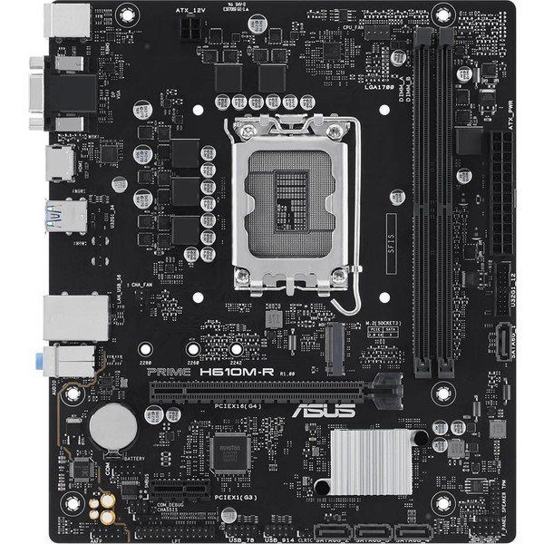 Asus Prime H610M-R-SI DDR5 5600 Mhz OC M.2 VGA-HDMI-DP PCIE 4.0 1700P Matx Anakart