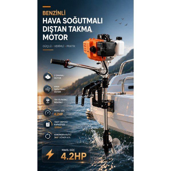 Backer BP500 Dıştan Takma Tekne Bot Motoru