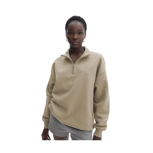 Madmext MG1933 Bej Kadın Sweatshirt
